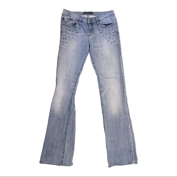Rock & Republic Jeans Kasandra Bootcut Queen B Style Studded Size 8 - Picture 2 of 15